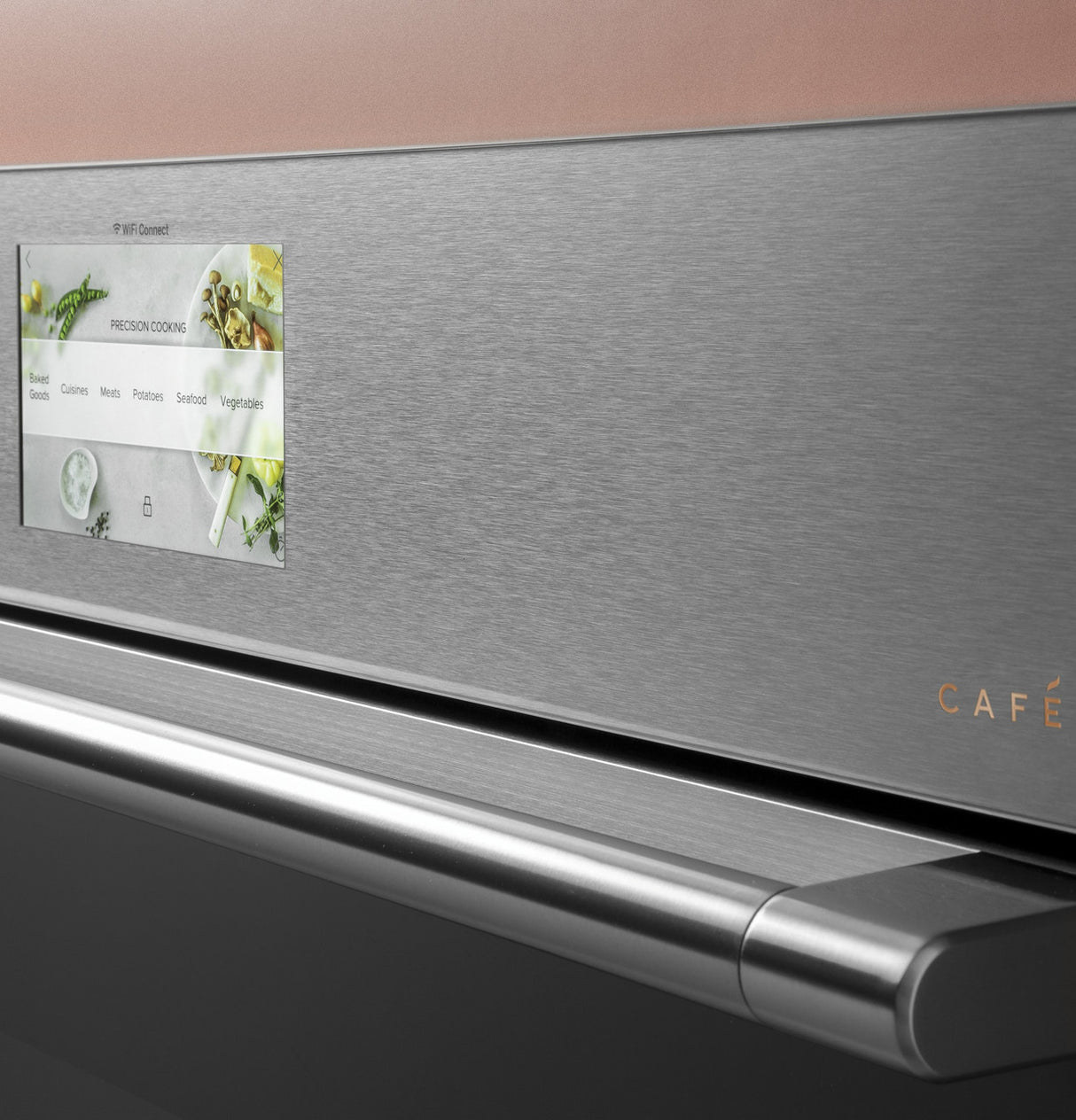 Café CKD70DM2NS5 double wall oven handle detail