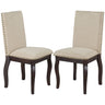 Upholstered Dining Chairs With Nailhead (Set of 2)