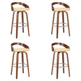 Sonia - 30" Bar Height Swivel Bar Stool - Walnut Wood