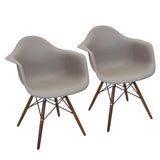 Neo Flair - Chair (Set of 2) - Espresso Wood
