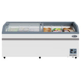 78 Inch Manual Defrost Island Chest Freezer in White, 19 cu. ft. (KM-ISCF-78MD)