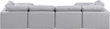Indulge - Linen 6 Piece Modular Double Chaise Sectional