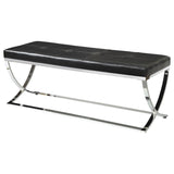 Walton - Leatherette Upholstered Tufted Accent Bench