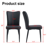 Modern Minimalist Dining Chairs (Set of 2)