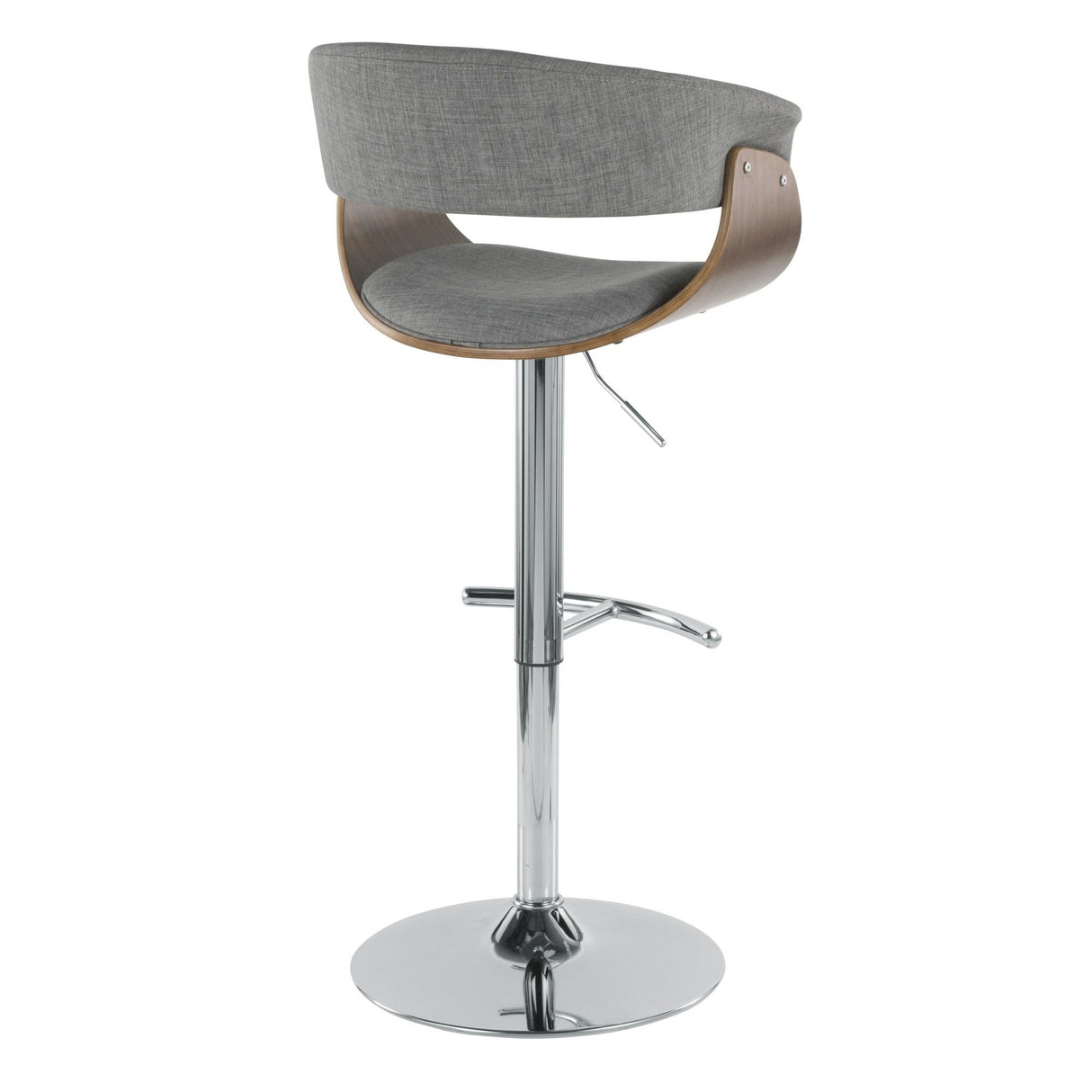 Vintage Mod - Adjustable Barstool (Set of 2) - Chrome Base
