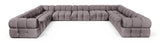 Orin - Velvet Performance Fabric Upholstered 9 Piece Sectional