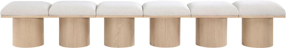 Pavilion - 6 Piece Modular Bench With Natural Base