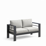 All-Weather Patio Loveseat With Thick Cushions