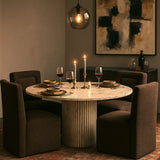 Duvina - Chenille Performance Fabric Dining Chair (Set of 2)