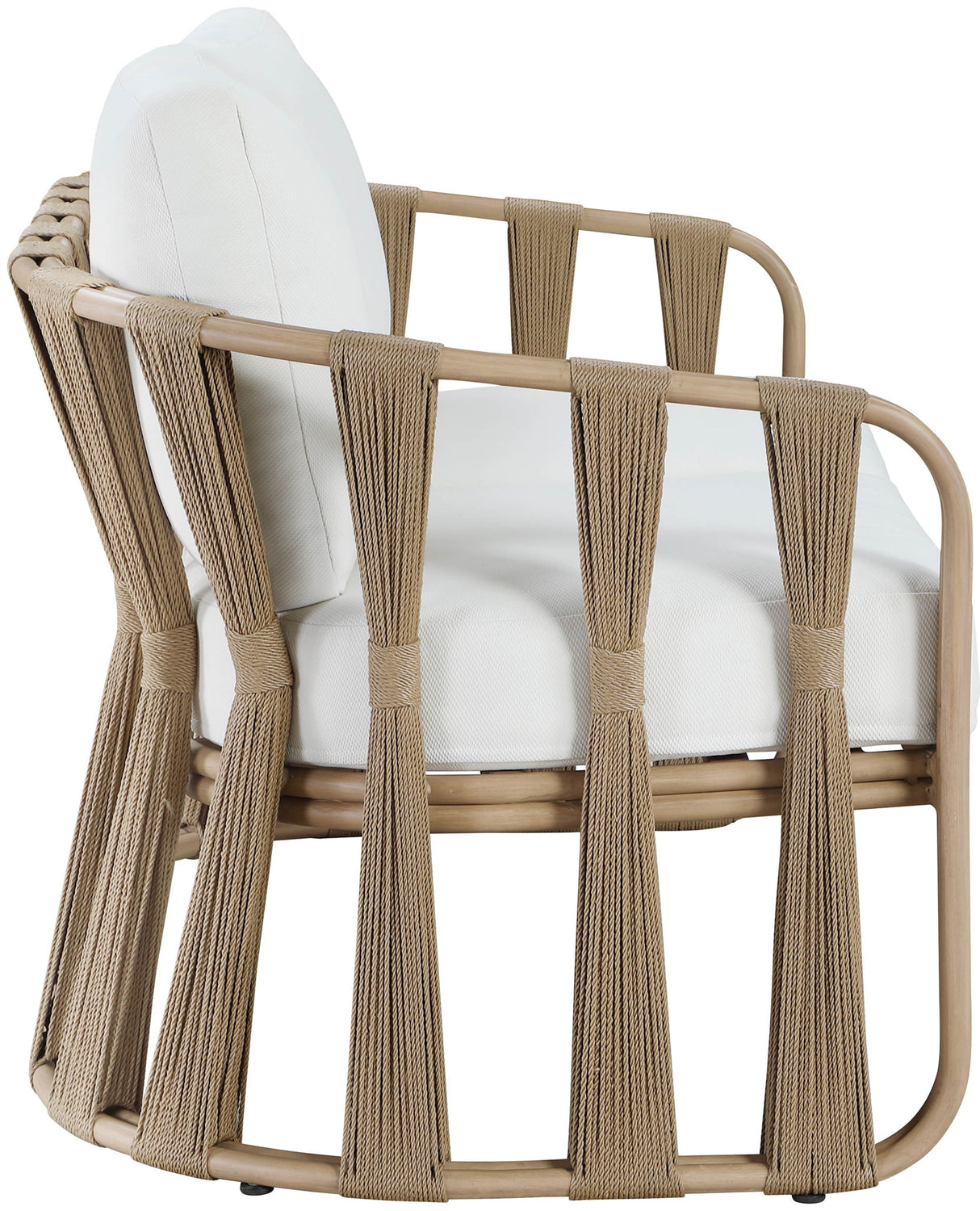 San Pietro - Resilient Waterproof Fabric 60.5" Upholstered Outdoor Patio Loveseat