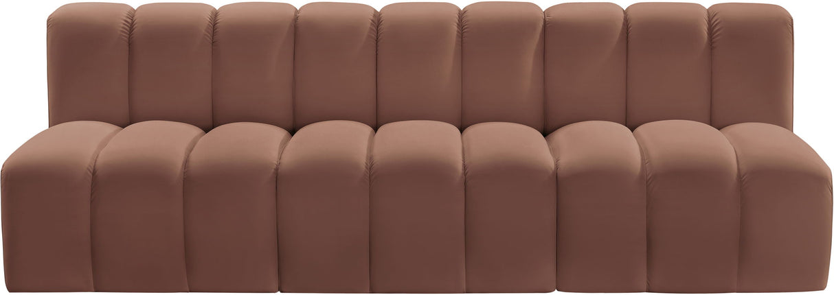 Arc - Faux Leather 3 Seats Modular Sofa