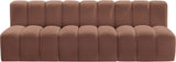 Arc - Faux Leather 3 Seats Modular Sofa
