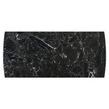 Estella - Dining Table With Marble Top - Black Natural Marble Top & Walnut