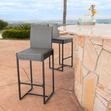 Outdoor Barstool With Hand Crafted Details (Set of 2)