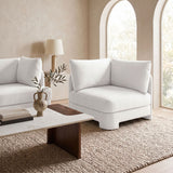 Hammond - Velvet Performance Fabric Upholstered Corner Chair