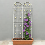 Metal Garden Trellis Rustproof Trellis For Climbing Plant Outdoor Flower Support