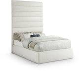 Adam - Linen Fabric Bed With 89" Headboard