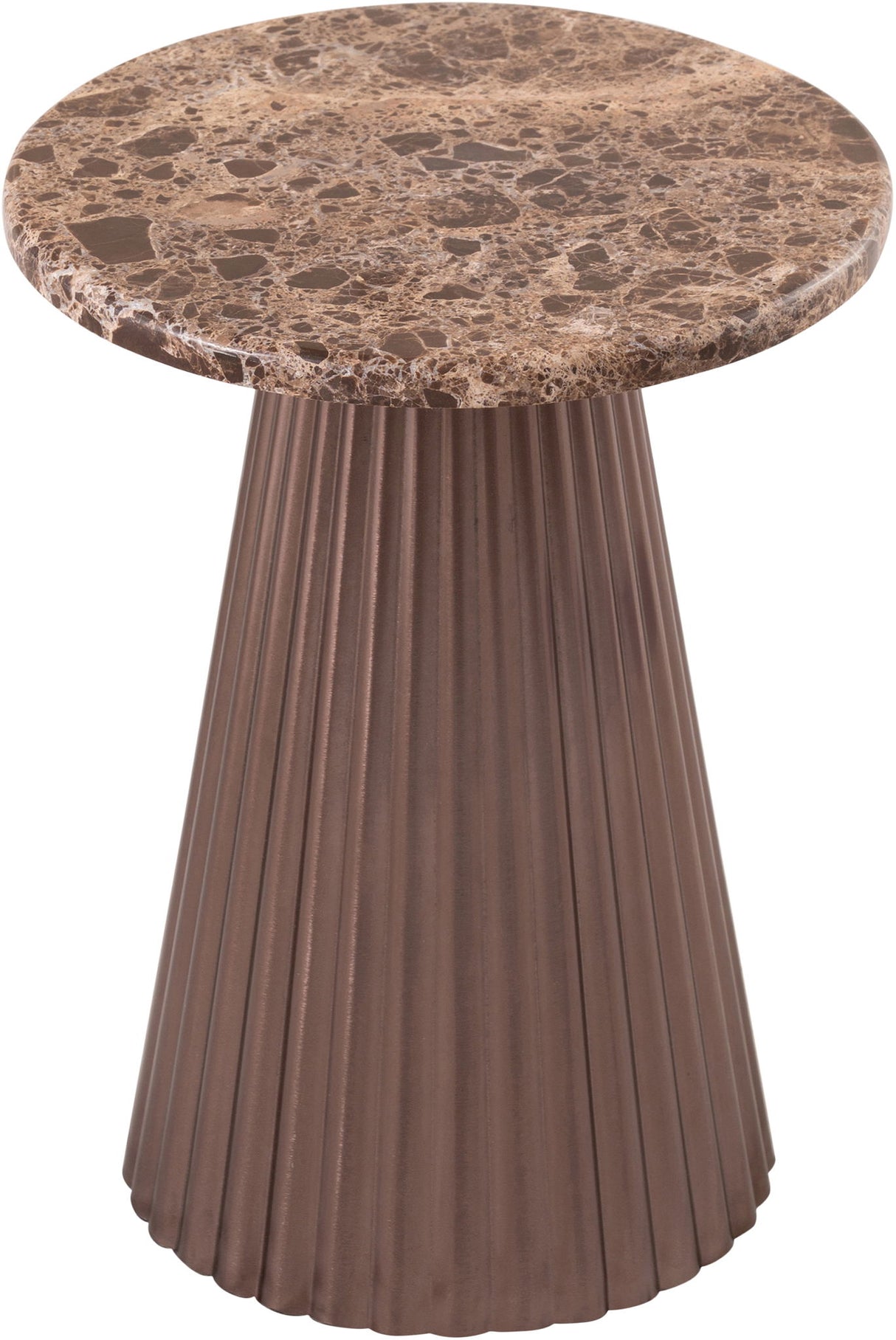 Cindra - Genuine Marble Top And Iron Base Table