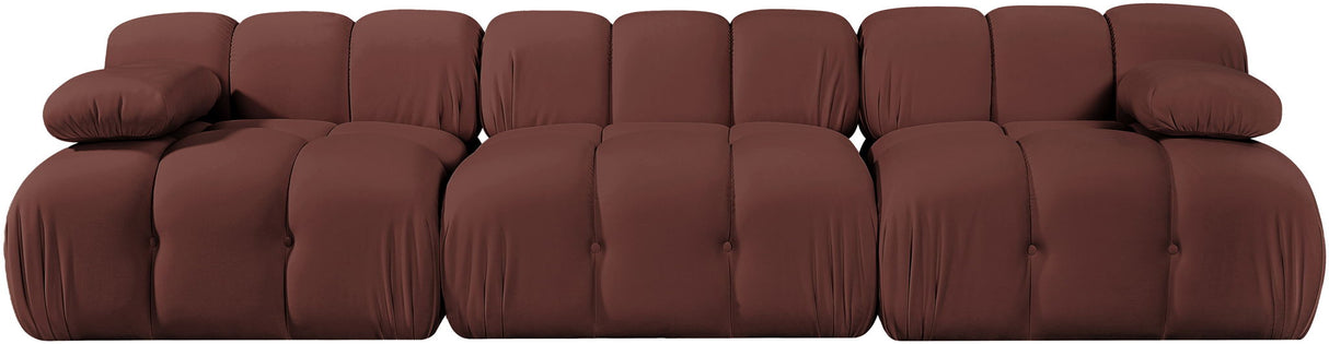 Orin - Velvet 3 Piece Modular Sofa