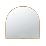 Arched Mirror With Metal Frame, Wall Mirror For Living Room Bedroom Entryway