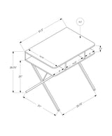 Computer Desk For Home Office, Laptop, Storage Shelves, Modern Convenient Design - White