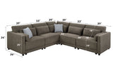Rylie - Modular Sectional Sofa With Toss Pillows
