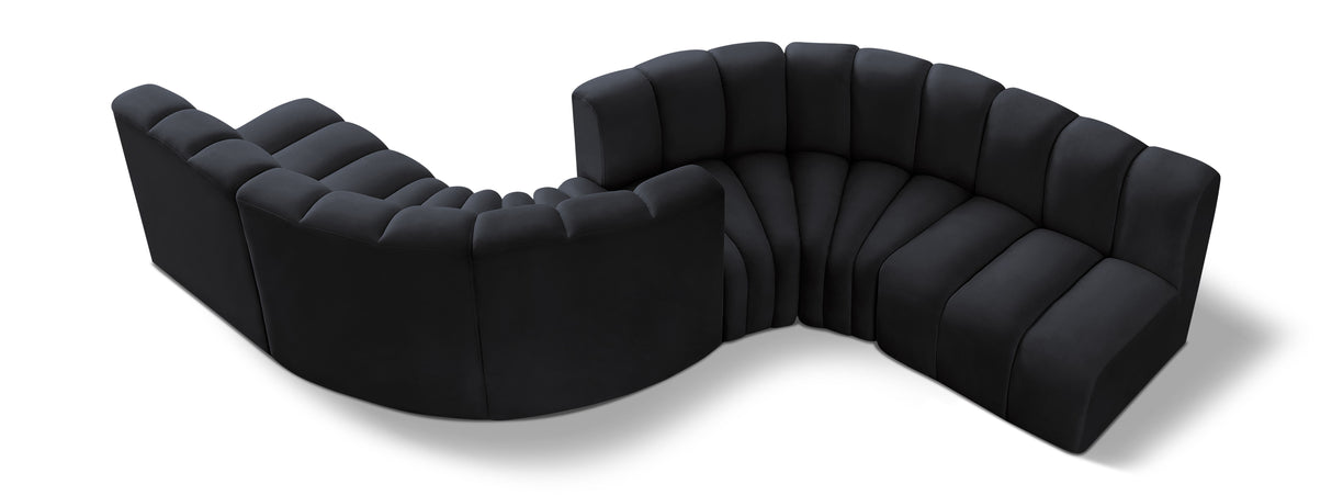 Arc - Velvet 6 Piece Modular Sofa