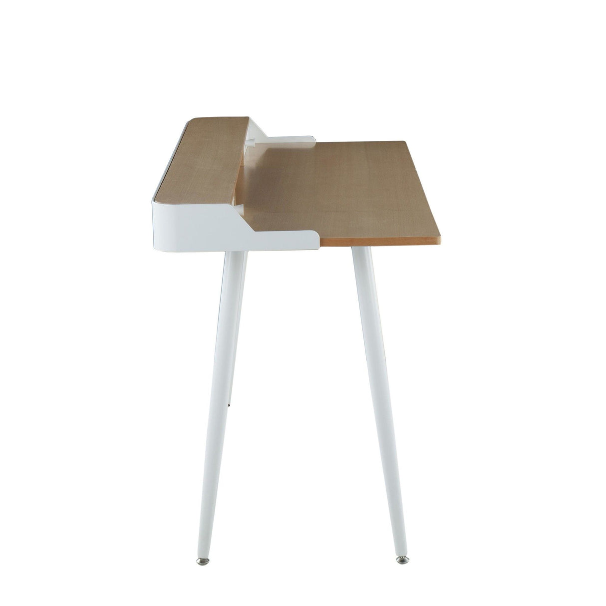 Harvey - Contemporary Desk - White Steel