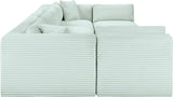 Shaggy - 6 Piece Modular U-Shaped Armless Sectional