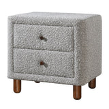 Cleo - Nightstand - Gray Boucle