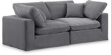 Comfy - Velvet Modular Sofa 2 Seats