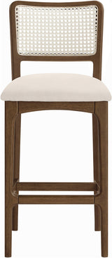 Atrium - Upholstered Bar Stool (Set of 2) - Brushed Brown Frame