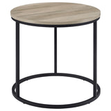 Lainey - Round Faux Marble Side End Table