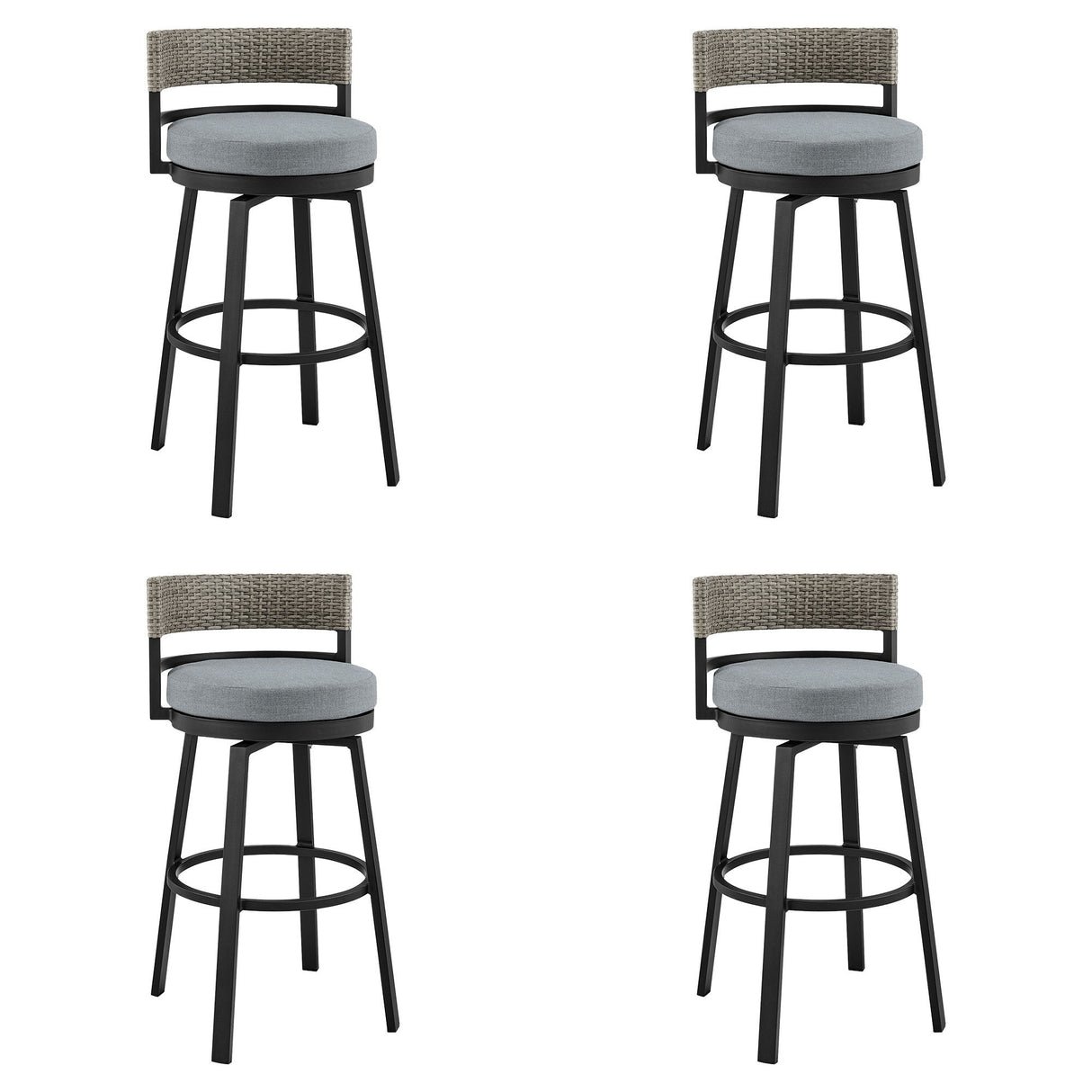 Encinitas - Outdoor Patio Swivel Bar Stool Set