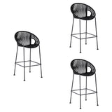 Acapulco - 30" Indoor Outdoor Steel Bar Stool With Rope Set of 2