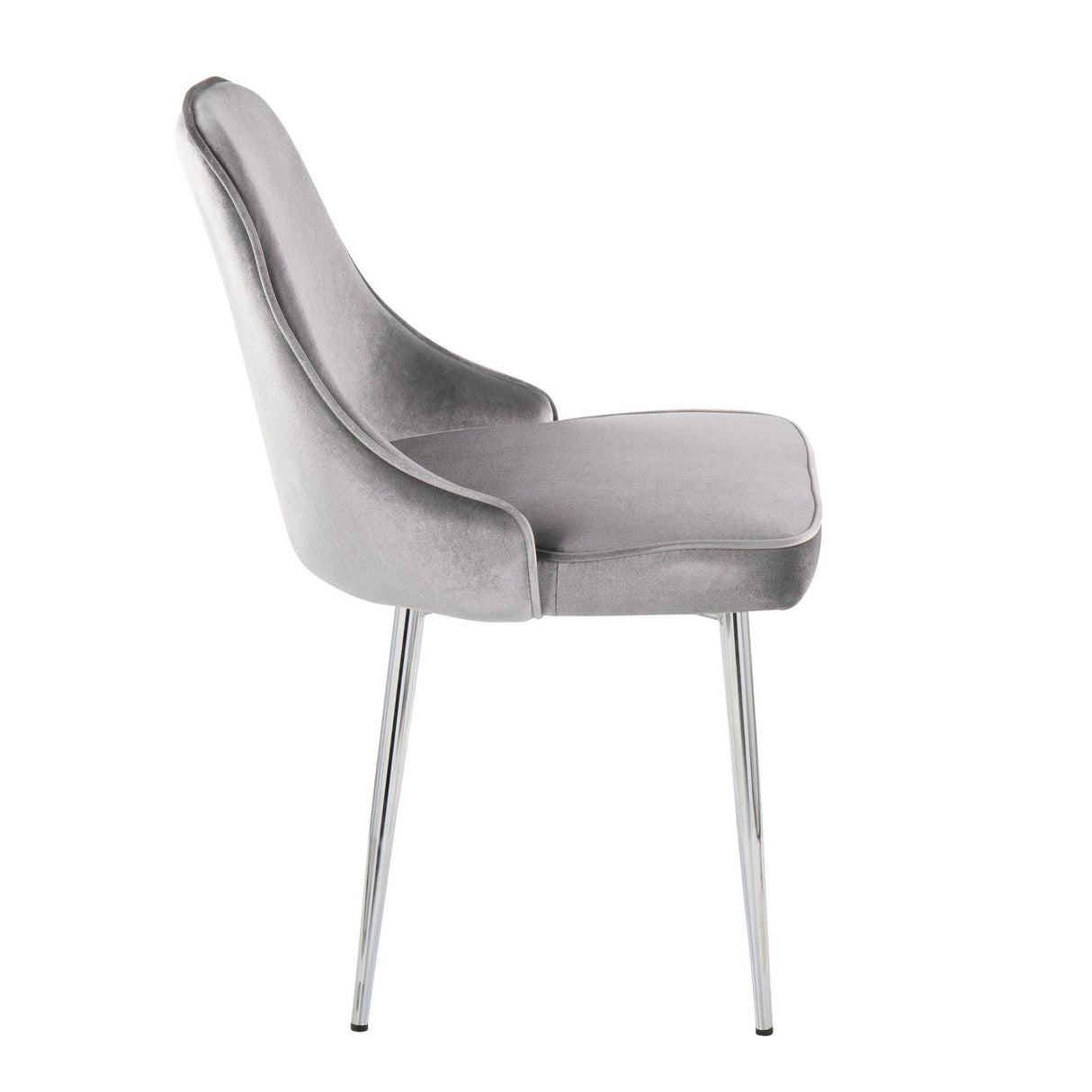 Marcel - Contemporary Dining Chair (Set of 2) - Chrome Frame