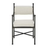 Leni - Outdoor Armchair With Cushions And Powder Coated Aluminum Frame - Moonveil / Warm Gray