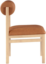 Roundhill - Faux Leather Dining Chair (Set of 2) - Natural Frame