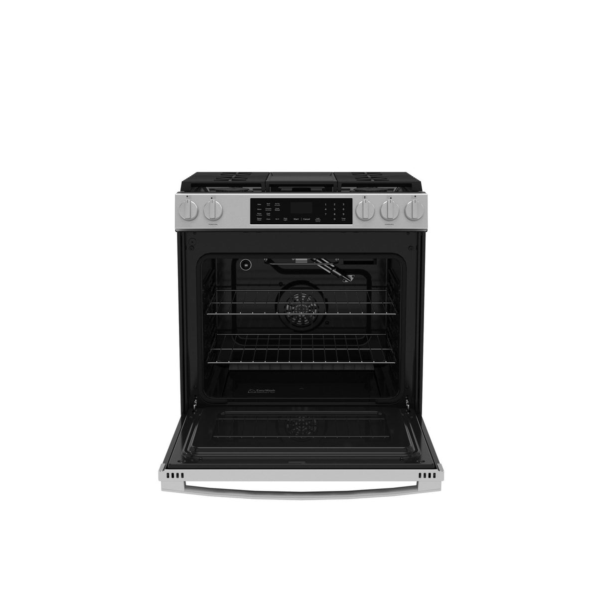 GE 30" Slide-In Front-Control Convection Gas Range with Air Fry – Stainless Steel (GGS600AVFS)