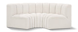 Arc - Boucle Fabric 3 Piece Modular U-Shaped Sofa