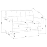 Trevor - Track Arm Living Room Set