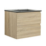 Wall Mounted Bathroom Vanity With Sink, 2 Soft Close Drawers