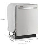 Whirlpool WDT540HAMZ dishwasher dimension diagram