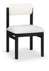 Roundhill - Fabric Dining Chair (Set of 2) - Black Frame