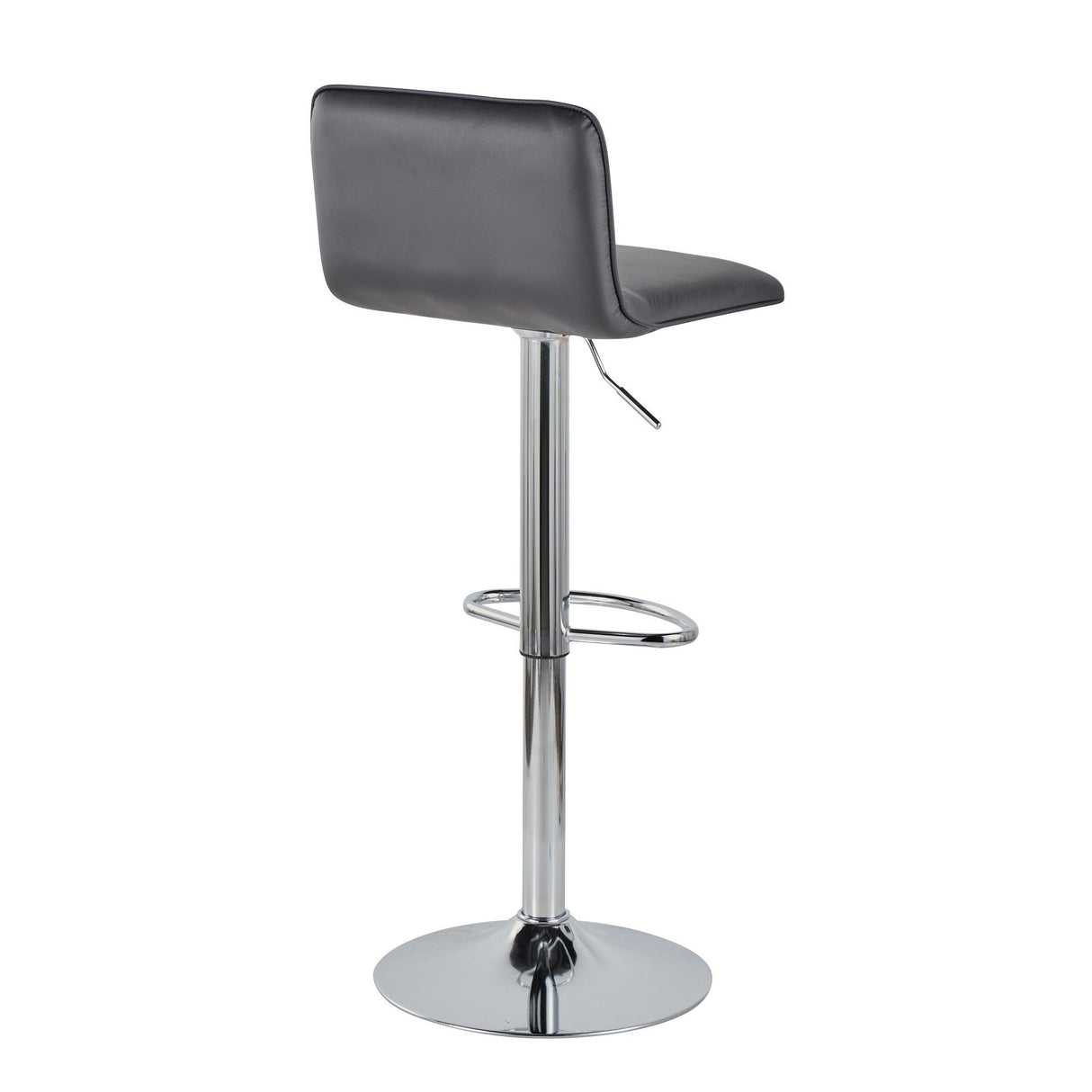 Casper - Contemporary Adjustable Barstool (Set of 2) - Chrome Frame