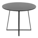 Cosmo - Canary Dining Table - Black Metal Base