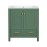 Bathroom Vanity With Single Sink, Combo Cabinet Undermount Sink, Bathroom Storage Cabinet With 2 Doors And A Drawer, Soft Closing, Multifunctional Storage, Solid Wood Frame