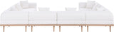 Laguna - 8 Piece Resilient Water Resistant Fabric 142" Upholstered Outdoor Patio Modular Sectional