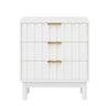 Fluted 3 Drawer Dresser
