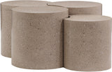 Dimple - 20" 4 Piece Modular Coffee Table - Terazzo Finish